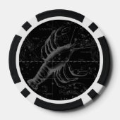 ヴィンテージがんコンステレーションマップHevelius 1690 ポーカーチップ (裏面)