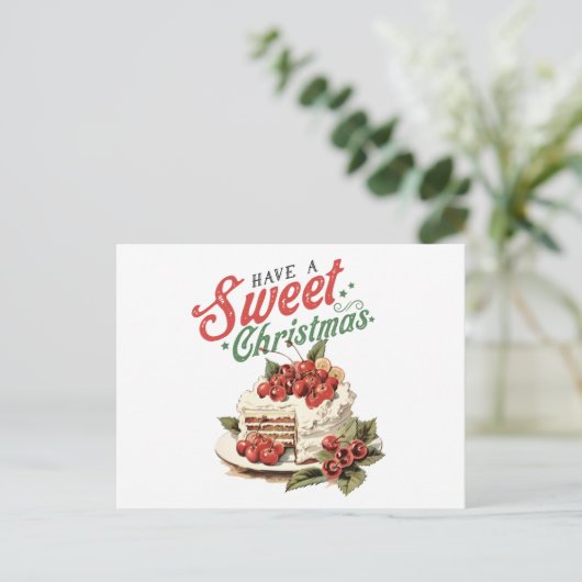 ヴィンテージがクリスマスを迎える シーズンポストカード (スタンド正面)