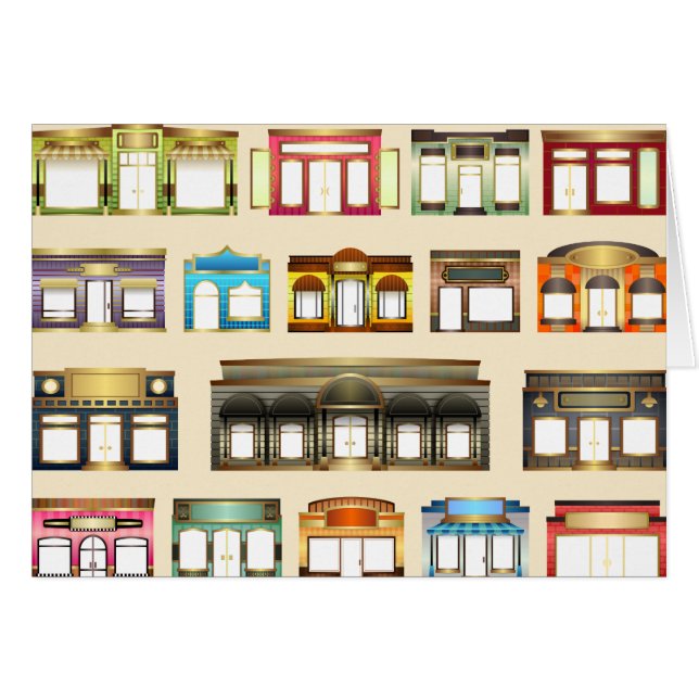 ヴィンテージがグリーティングカードを格納 (正面横)