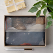 ヴィンテージがサンタクロースをプレゼントで迎える 薄葉紙 (ギフト)