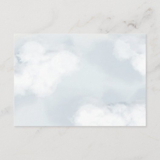 ヴィンテージがシャワーのベビーリクエスト エンクロージャーカード (裏面)