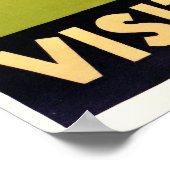 ヴィンテージがゾウを訪れる ポスター (角)