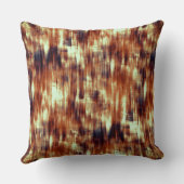 ヴィンテージがベージュの上で茶色または珊瑚の汚れ クッション (裏面)