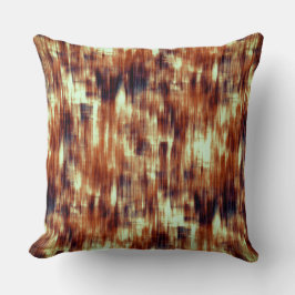 ヴィンテージがベージュの上で茶色または珊瑚の汚れ クッション