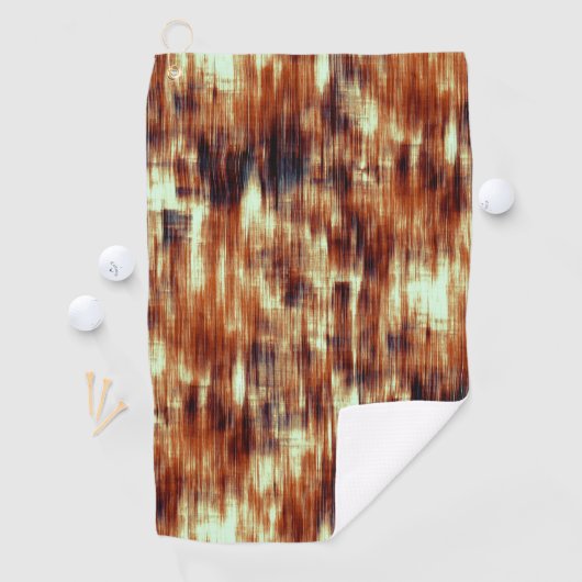 ヴィンテージがベージュの上で茶色または珊瑚の汚れ ゴルフタオル (インサイチュ)