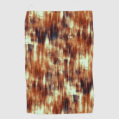 ヴィンテージがベージュの上で茶色または珊瑚の汚れ ゴルフタオル (正面)