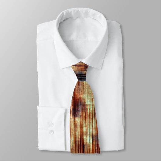 ヴィンテージがベージュの上で茶色または珊瑚の汚れ ネクタイ (タイ)