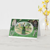 ヴィンテージがマスセントパトリックのデイカードに行く カード (黄色い花)