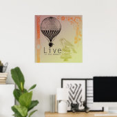 ヴィンテージが今生きている ポスター (ホームオフィス)