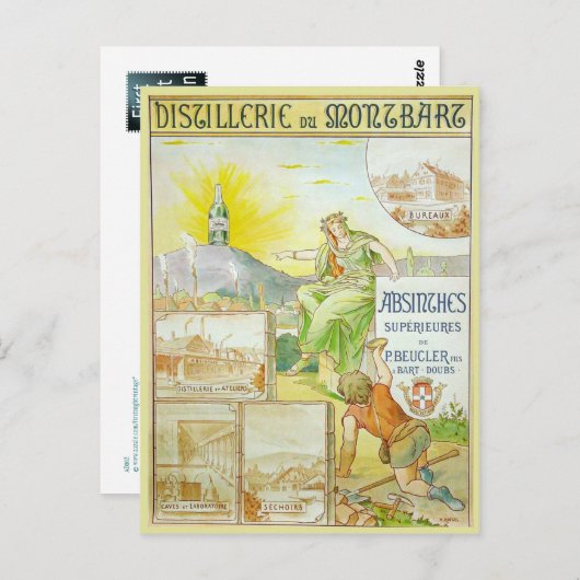 ヴィンテージが優位に立つ ポストカード (正面/裏面)