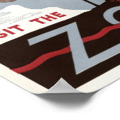 ヴィンテージが動物園を訪問 ポスター (角)