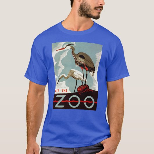 ヴィンテージが動物園を訪問 Tシャツ (正面)