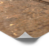 ヴィンテージが古い背景にアメリカ国旗を見る ポスター (角)