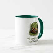 ヴィンテージが呼び寄せていて刈らねばならないおもしろい マグカップ (正面右)