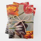 ヴィンテージが変化するチューリップが咲く景色 ラッピングペーパーシート (インサイチュ)