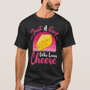 ヴィンテージが大好きな女の子だけのチーズフード Tシャツ