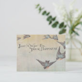 ヴィンテージが幸せを願う ポストカード (スタンド正面)