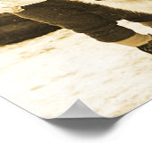 ヴィンテージが彼の小声で幼児を連れて ポスター (角)