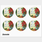 ヴィンテージが感謝祭のシールを貼ってほしい ラウンドシール (シート)