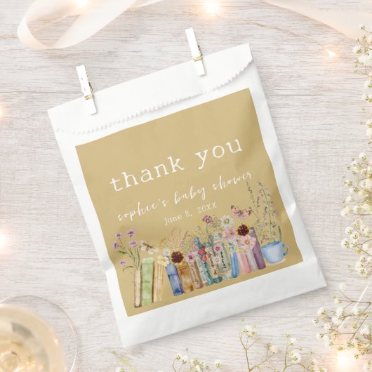 ヴィンテージが新しいチャプター赤ちゃんシャワーを予約 フェイバーバッグ (クリップ留めされた状態)