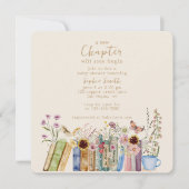 ヴィンテージが新しいチャプター赤ちゃんシャワーを予約 招待状 (正面)