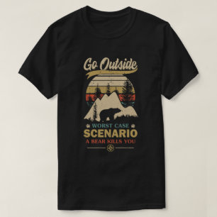ヴィンテージが最悪のケースの外に出る熊の殺害 Tシャツ