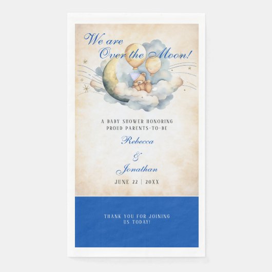 ヴィンテージが月の赤ちゃんシャワーを浴びる (正面)