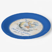 ヴィンテージが月の赤ちゃんシャワーを浴びる ペーパープレート (アングル)