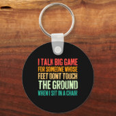 ヴィンテージが来ない人のために大きなゲームを話す キーホルダー (正面)