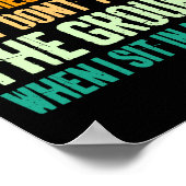 ヴィンテージが来ない人のために大きなゲームを話す ポスター (角)