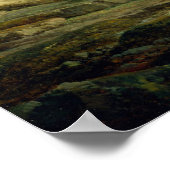 ヴィンテージが海岸で嵐に見舞わ地中海のれる ポスター (角)