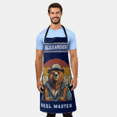 ヴィンテージが漁師に贈る退職金を負担パパ エプロン (着用した状態)