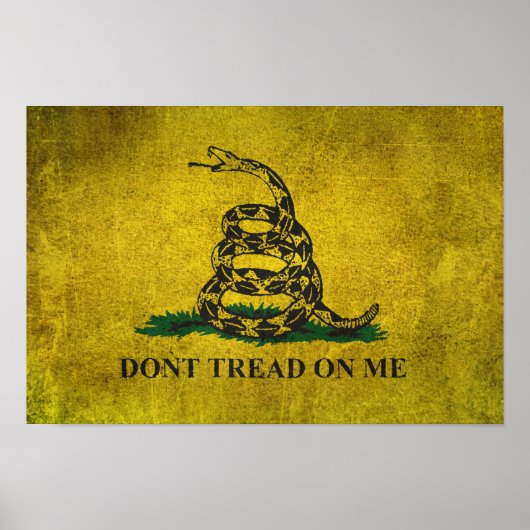 ヴィンテージが私にガッズデン国旗を踏みつけない ポスター (正面)