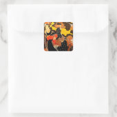 ヴィンテージが自転車に乗る秋 スクエアシール (バッグ)