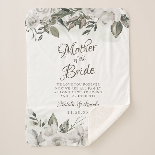 ヴィンテージが花嫁の母を大切にする引用文 シェルパブランケット (正面)