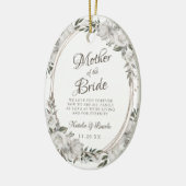 ヴィンテージが花嫁の母を大切にする引用文 セラミックオーナメント (左)