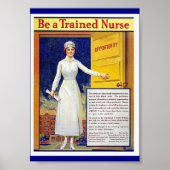ヴィンテージが訓練を受けたナースになるための ポスター (正面)