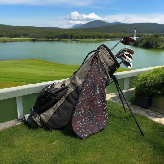 ヴィンテージが象を引く ゴルフタオル