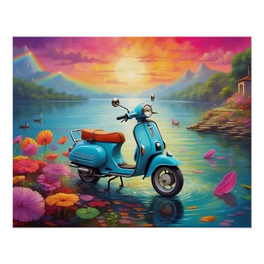 ヴィンテージが魅惑の湖を夢見る ポスター (正面)