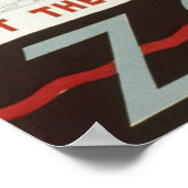 ヴィンテージが鳥の鶴で動物園のポスターを訪れる ポスター (角)