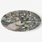 ヴィンテージきらきら光る猫によるレックス猫 ペーパープレート (アングル)