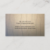 ヴィンテージきらめくZenテクスチャウェルネススパサロン 名刺 (裏面)