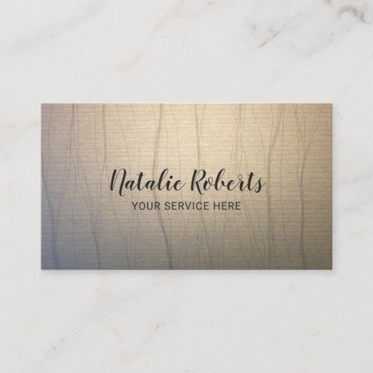 ヴィンテージきらめくZenテクスチャウェルネススパサロン 名刺 (正面)