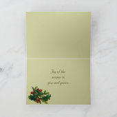 ヴィンテージくまのクリスマスカード シーズンカード (内部)