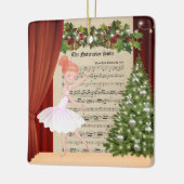 ヴィンテージくるみクラッカーシート音楽とバレリーナ セラミックオーナメント (左)