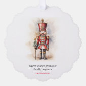 ヴィンテージくるみクラッカー&メリークリスマス オーナメントカード (正面)