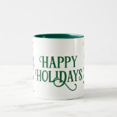 ヴィンテージくるみ割りクリスマスハッピーホリデー ツートーンマグカップ (中央)