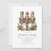 ヴィンテージくるみ割りクリスマスパーティー 招待状 (正面)