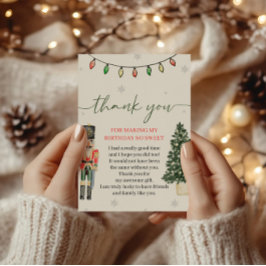 ヴィンテージくるみ割りサンキューカード 招待状