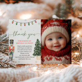 ヴィンテージくるみ割り写真サンキューカード 招待状